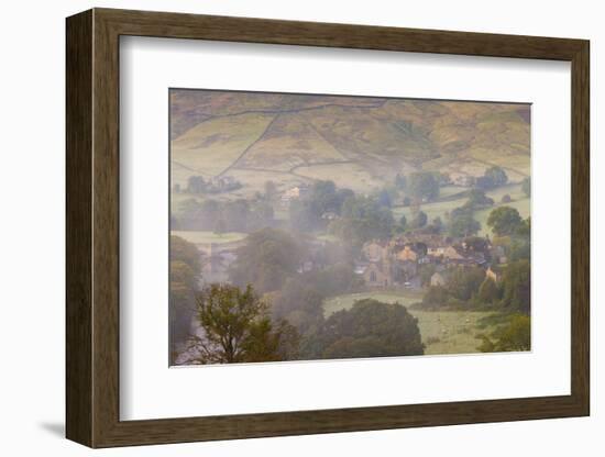 View over Burnsall, Yorkshire Dales National Park, Yorkshire, England, United Kingdom, Europe-Miles Ertman-Framed Photographic Print