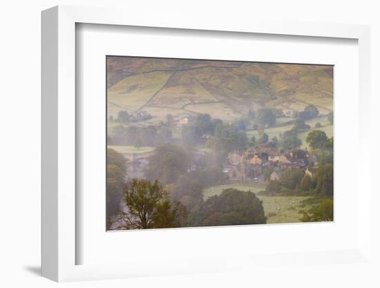 View over Burnsall, Yorkshire Dales National Park, Yorkshire, England, United Kingdom, Europe-Miles Ertman-Framed Photographic Print