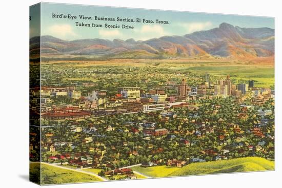 View over Business District, El Paso, Texas-null-Stretched Canvas