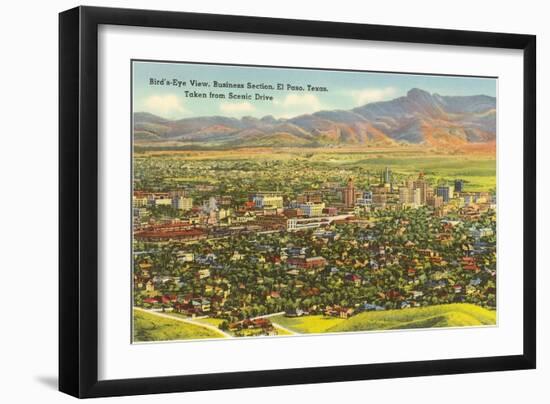 View over Business District, El Paso, Texas-null-Framed Art Print