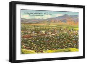 View over Business District, El Paso, Texas-null-Framed Art Print