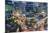 View over busy Gangnam at dusk, Gangnam District, Seoul, South Korea-Peter Adams-Mounted Photographic Print