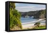 View over Butterfield Beach, Halfmoon Bay, Oban, Stewart Island, Southland, South Island, New Zeala-Ruth Tomlinson-Framed Stretched Canvas