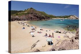 View over Cala Pregondo and Cala Pregonda-Stuart Black-Stretched Canvas