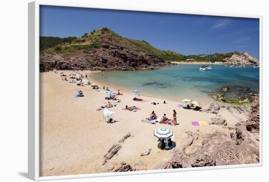 View over Cala Pregondo and Cala Pregonda-Stuart Black-Framed Photographic Print