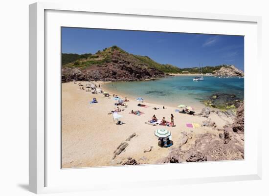 View over Cala Pregondo and Cala Pregonda-Stuart Black-Framed Photographic Print