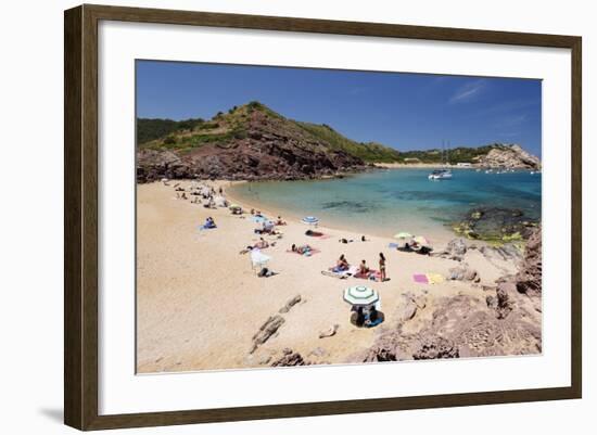 View over Cala Pregondo and Cala Pregonda-Stuart Black-Framed Photographic Print