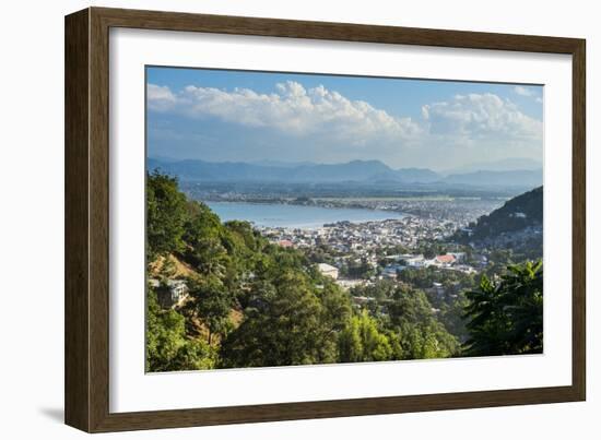 View over Cap Haitien, Haiti, Caribbean, Central America-Michael Runkel-Framed Photographic Print