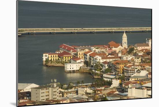 View over Casco Viejo, UNESCO World Heritage Site, Panama City, Panama, Central America-Michael Runkel-Mounted Photographic Print