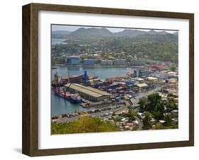 View Over Castries, St. Lucia, Windward Islands, West Indies, Caribbean, Central America-null-Framed Photographic Print