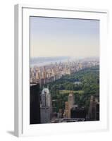 View over Central Park and the Upper West Side Skyline, Manhattan-Amanda Hall-Framed Photographic Print