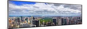 View over Central Park, Manhattan, New York City, New York, USA-null-Mounted Art Print