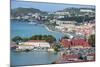 View over Charlotte Amalie, capital of St. Thomas, with Fort Christian, US Virgin Islands, West Ind-Michael Runkel-Mounted Photographic Print