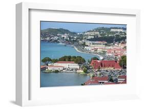 View over Charlotte Amalie, capital of St. Thomas, with Fort Christian, US Virgin Islands, West Ind-Michael Runkel-Framed Photographic Print