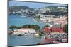 View over Charlotte Amalie, capital of St. Thomas, with Fort Christian, US Virgin Islands, West Ind-Michael Runkel-Mounted Photographic Print