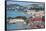 View over Charlotte Amalie, capital of St. Thomas, with Fort Christian, US Virgin Islands, West Ind-Michael Runkel-Framed Stretched Canvas