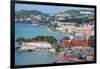 View over Charlotte Amalie, capital of St. Thomas, with Fort Christian, US Virgin Islands, West Ind-Michael Runkel-Framed Photographic Print