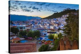 View over Chefchaouen, Morocco, North Africa-Neil Farrin-Stretched Canvas