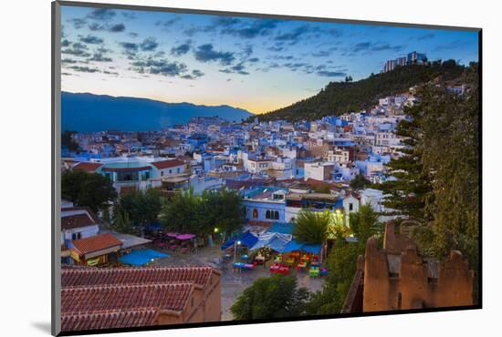 View over Chefchaouen, Morocco, North Africa-Neil Farrin-Mounted Photographic Print