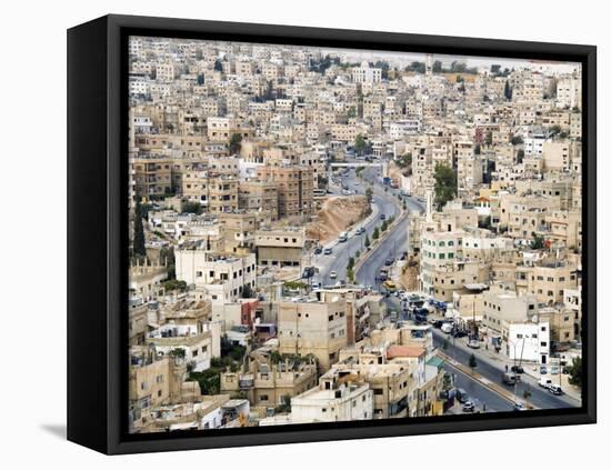 View over City, Amman, Jordan, Middle East-Tondini Nico-Framed Stretched Canvas