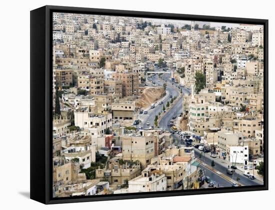 View over City, Amman, Jordan, Middle East-Tondini Nico-Framed Stretched Canvas