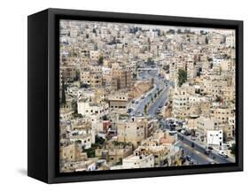 View over City, Amman, Jordan, Middle East-Tondini Nico-Framed Stretched Canvas