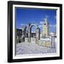 View over City and Great Mosque from Tiled Roof Top, Tunis, Tunisia, North Africa, Africa-Stuart Black-Framed Photographic Print