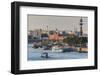 View over City and the Moskva River (Moscow River) at Sunset, Moscow, Russia, Europe-Michael Runkel-Framed Photographic Print