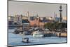 View over City and the Moskva River (Moscow River) at Sunset, Moscow, Russia, Europe-Michael Runkel-Mounted Photographic Print