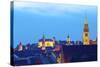 View over City at Sunset with St. Lorenz-Neil Farrin-Stretched Canvas