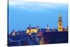 View over City at Sunset with St. Lorenz-Neil Farrin-Stretched Canvas