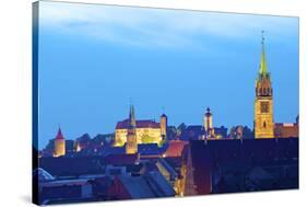 View over City at Sunset with St. Lorenz-Neil Farrin-Stretched Canvas