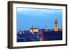 View over City at Sunset with St. Lorenz-Neil Farrin-Framed Photographic Print