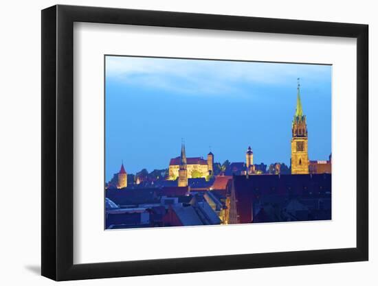View over City at Sunset with St. Lorenz-Neil Farrin-Framed Photographic Print