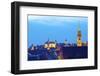View over City at Sunset with St. Lorenz-Neil Farrin-Framed Photographic Print