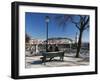 View over City from Miradouro de Sao Pedro de Alcantara, Bairro Alto, Lisbon, Portugal, Europe-Stuart Black-Framed Photographic Print