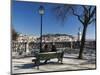 View over City from Miradouro de Sao Pedro de Alcantara, Bairro Alto, Lisbon, Portugal, Europe-Stuart Black-Mounted Photographic Print