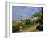 View Over City from the Public Gardens, Taormina, Sicily, Italy, Europe-Sheila Terry-Framed Photographic Print