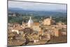 View over City Rooftops to Rolling Hills, the Basilica of San Francesco Prominent, Siena-Ruth Tomlinson-Mounted Photographic Print