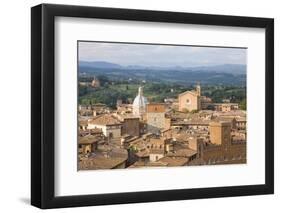 View over City Rooftops to Rolling Hills, the Basilica of San Francesco Prominent, Siena-Ruth Tomlinson-Framed Premium Photographic Print