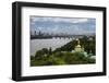 View over City, the Kiev-Pechersk Lavra and the Dnieper River, Kiev (Kyiv), Ukraine, Europe-Michael Runkel-Framed Photographic Print