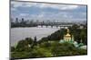 View over City, the Kiev-Pechersk Lavra and the Dnieper River, Kiev (Kyiv), Ukraine, Europe-Michael Runkel-Mounted Photographic Print