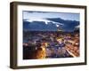 View over City with Hassan II Mosque, Third Largest Mosque in World, Casablanca, Morocco-Gavin Hellier-Framed Premium Photographic Print