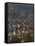 View Over City with Orthodox Cathedral in Foreground, Sarajevo, Bosnia, Bosnia-Herzegovina-Graham Lawrence-Framed Stretched Canvas