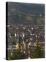 View Over City with Orthodox Cathedral in Foreground, Sarajevo, Bosnia, Bosnia-Herzegovina-Graham Lawrence-Stretched Canvas