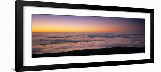 View over Clouds at Dawn-Walter Bibikow-Framed Photographic Print