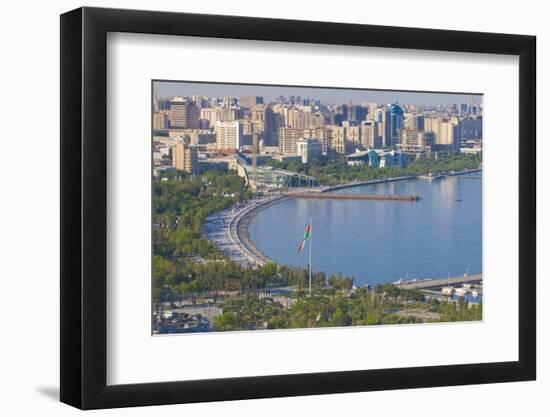 View over Coast of Baku, Baku Bay, Azerbaijan-Michael Runkel-Framed Photographic Print