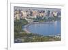 View over Coast of Baku, Baku Bay, Azerbaijan-Michael Runkel-Framed Photographic Print