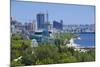 View over Coast of Baku, Baku Bay, Azerbaijan-Michael Runkel-Mounted Photographic Print