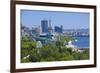 View over Coast of Baku, Baku Bay, Azerbaijan-Michael Runkel-Framed Photographic Print